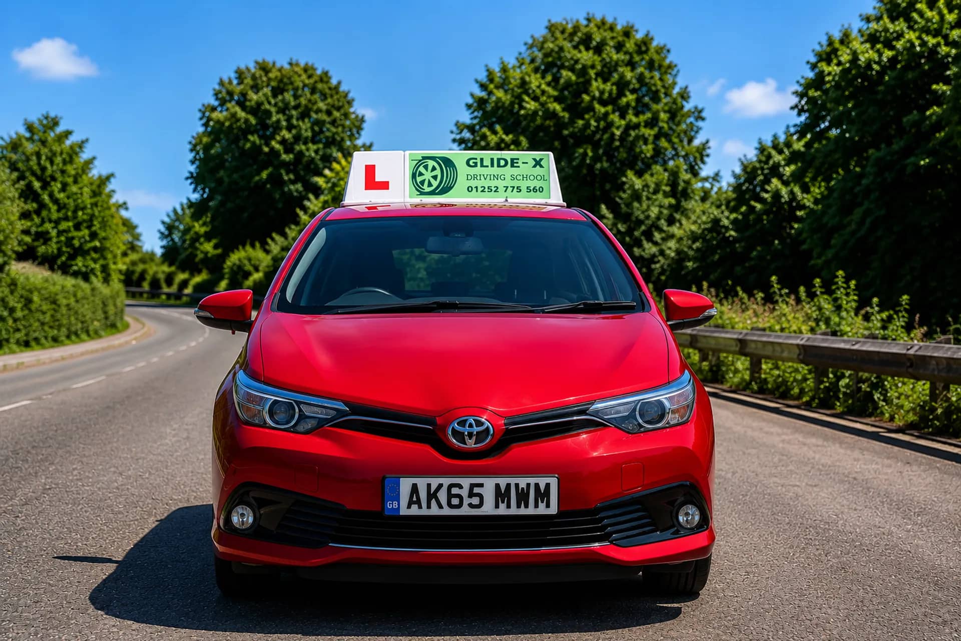 GlideX Driving School dual-control tuition car